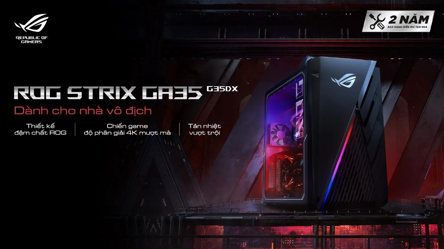 ROG ra mắt bộ đôi máy bộ ROG Strix GA35 G35DX và ROG Strix G10DK cho cộng đồng game thủ