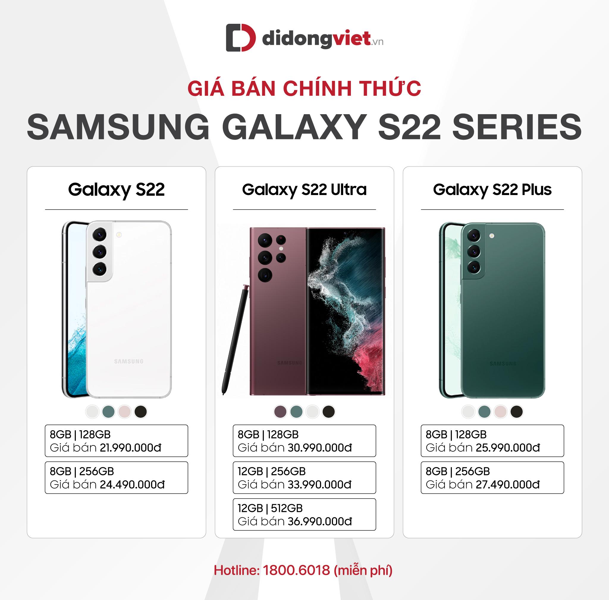 Samsung Galaxy S22 series đạt doanh số khủng ngay trong ngày đầu tiên mở bán