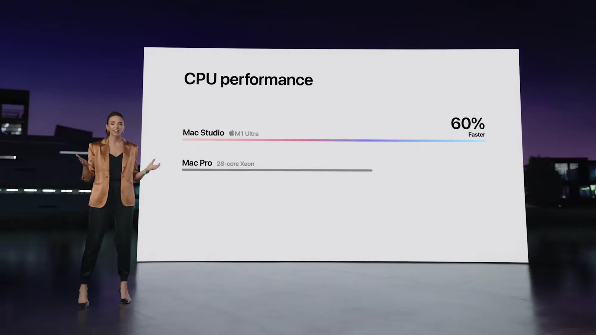 GPU trên chip M1 Ultra mạnh hơn cả RTX 3090