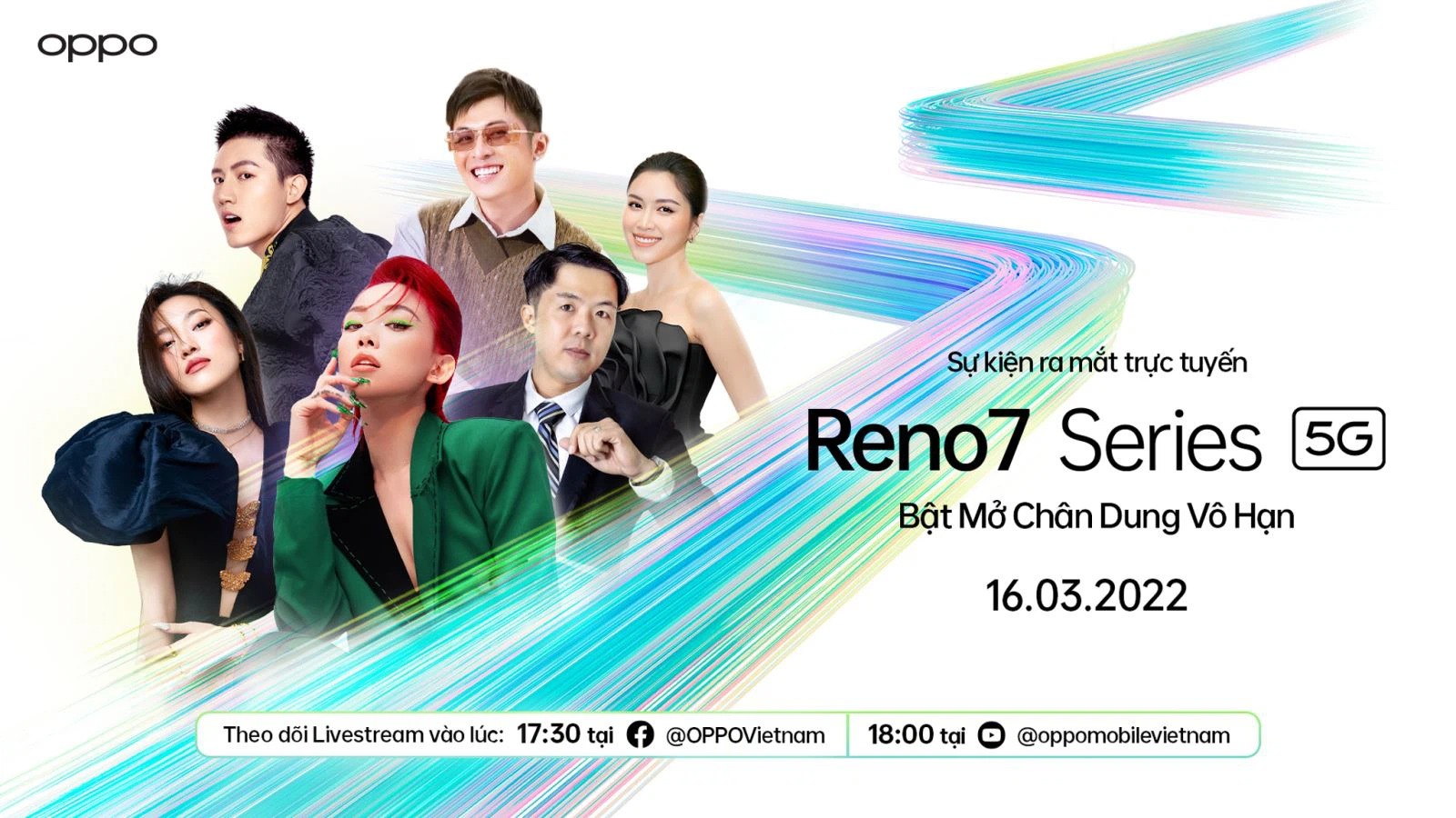 Trực tiếp sự kiện ra mắt OPPO Reno7 Series 5G - Bật mở chân dung vô hạn, tiêu điểm đỉnh cao của năm 2022