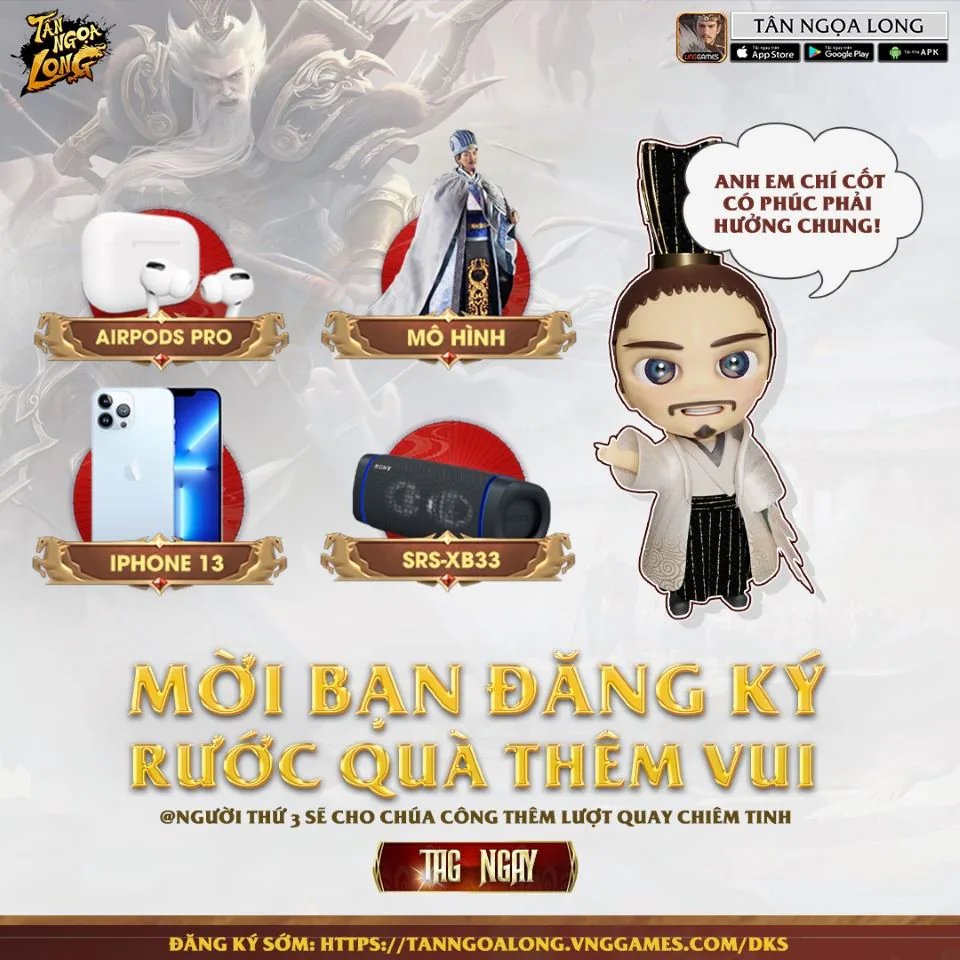 Tân Ngoạ Long bắt đầu cho tải về tại Google Play và App Store từ 28/3