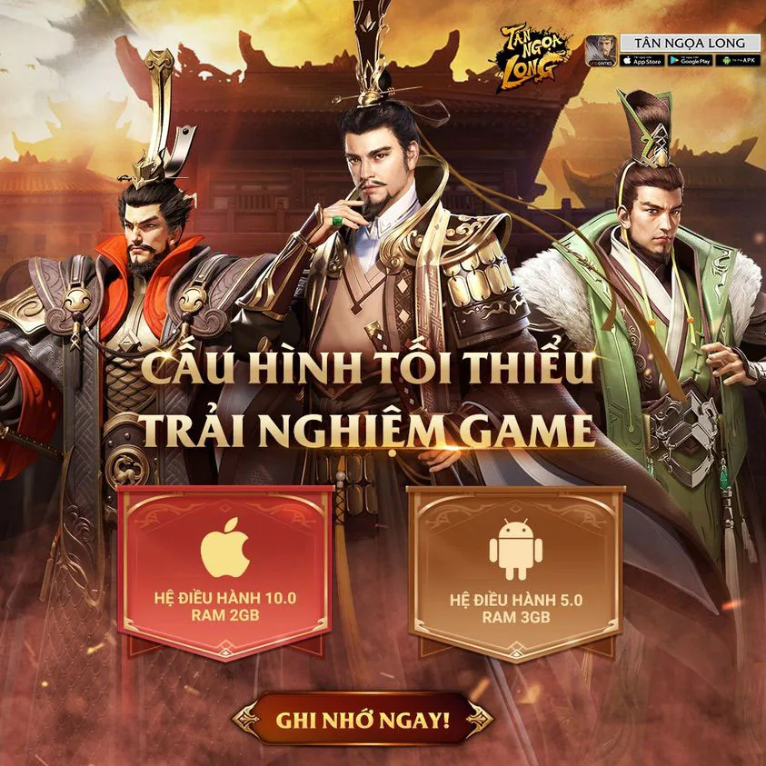 Mobile game chiến thuật Tân Ngọa Long chính thức ra mắt vào 10:00 sáng nay 31/03