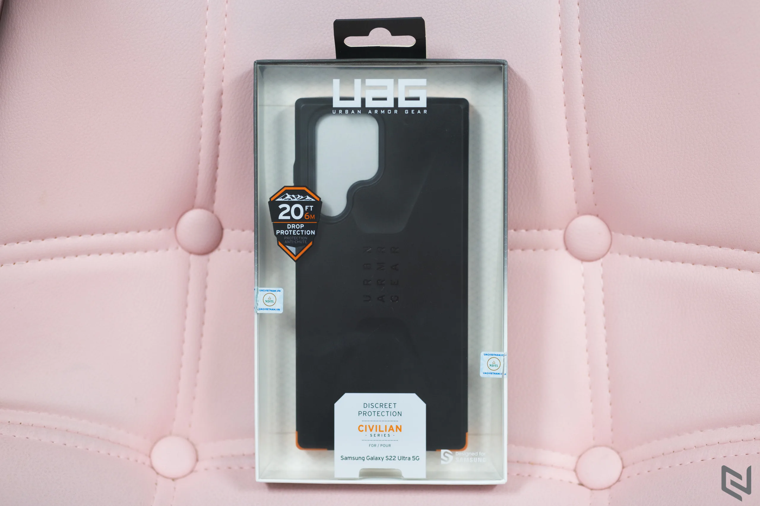 Trên tay ốp lưng UAG Civilian cho Samsung Galaxy S22 Ultra