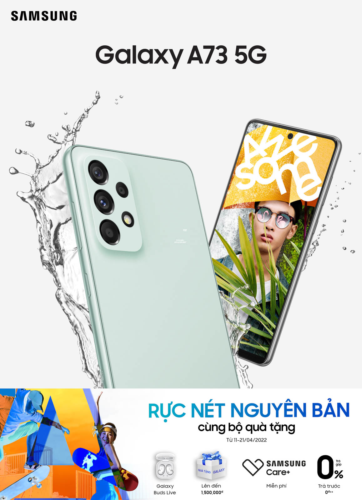 Mở bán Galaxy A73 5G | A33 5G: Bứt phá chuẩn camera, bắt trọn nét nguyên bản