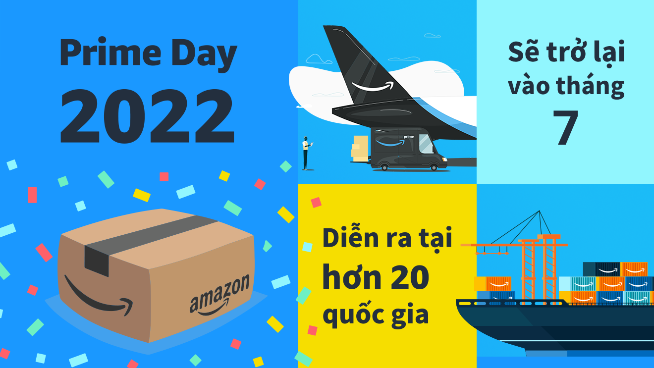 Amazon Prime Day 2022 sẽ trở lại vào tháng 7 tại hơn 20 quốc gia: Cơ hội lớn cho thương hiệu Việt quảng bá quốc tế