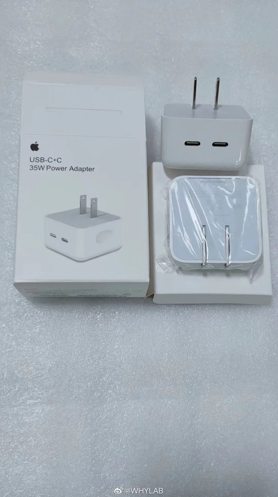 Lộ diện hình ảnh được cho là vỏ hộp của cốc sạc Apple 2 cổng 35W