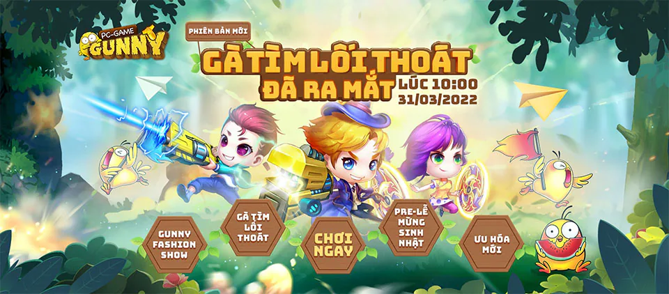 Gunny PC ra mắt phiên bản mới “Gà Tìm Lối Thoát” giới thiệu cách chơi đào tẩu đầy kịch tính