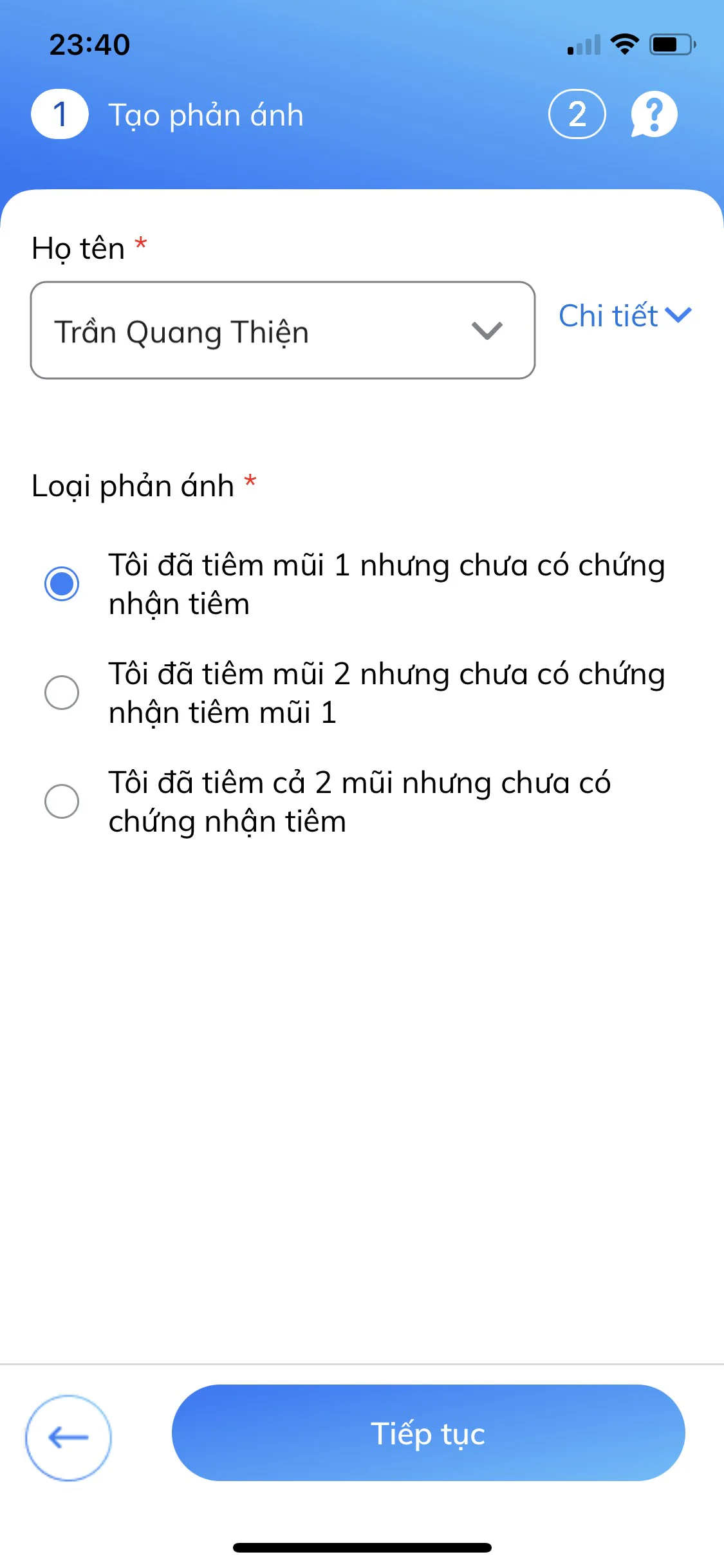 Hướng dẫn cập nhật mũi tiêm vaccine COVID-19 nếu bạn đã tiêm rồi mà vẫn chưa hiển thị