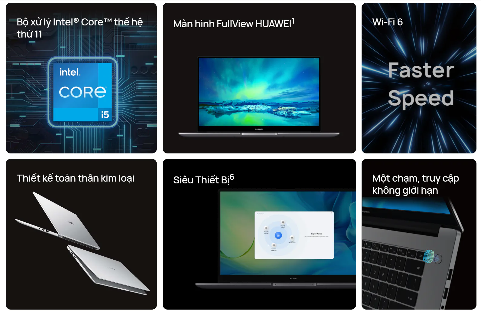 HUAWEI MateBook D15 – siêu phẩm đa năng, thiết kế kim loại cao cấp cùng trải nghiệm Siêu Thiết Bị