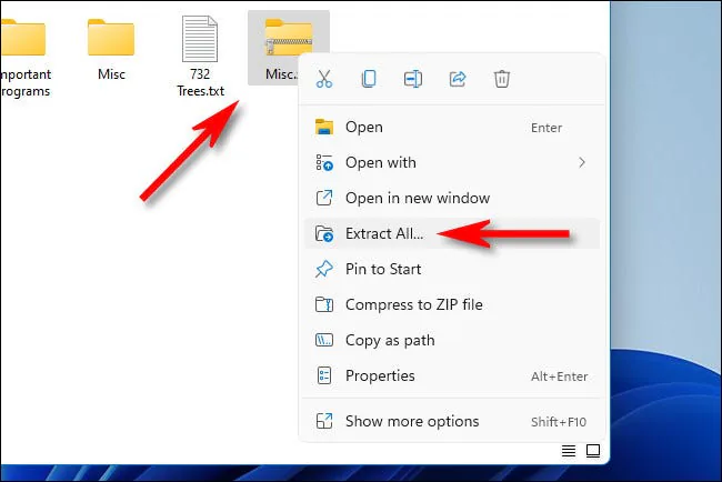 Hướng dẫn cách nén và giải nén file trên Windows 11