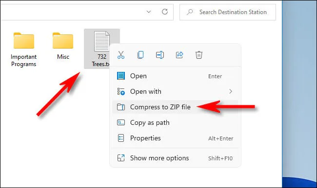 Hướng dẫn cách nén và giải nén file trên Windows 11