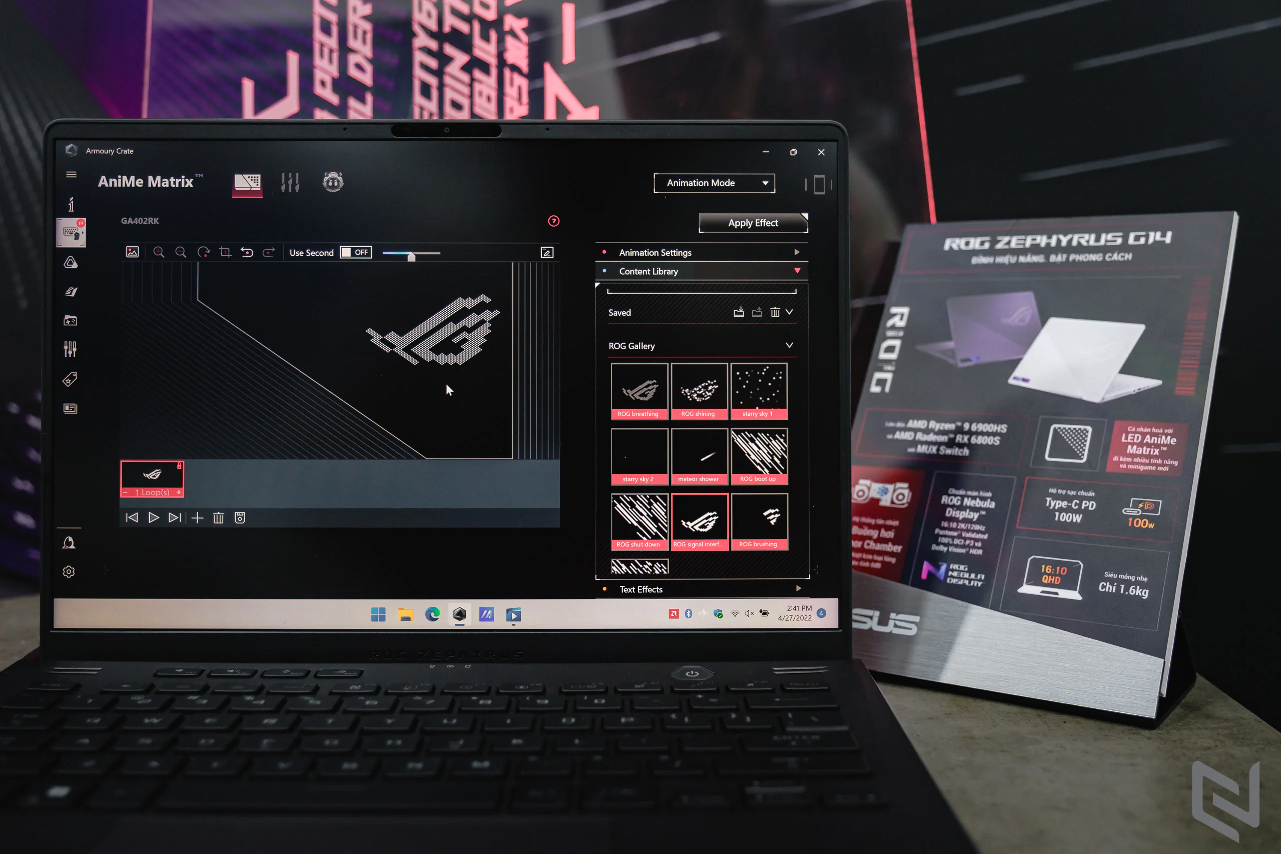 Trên tay ROG Zephyrus G14 2022: Nâng cấp AniMe Matrix, ROG Nebula Display, Mux Switch,...