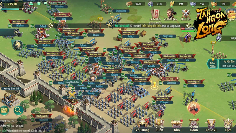 Công Thành Chiến - tính năng đang “đốt mắt” game thủ Tân Ngọa Long