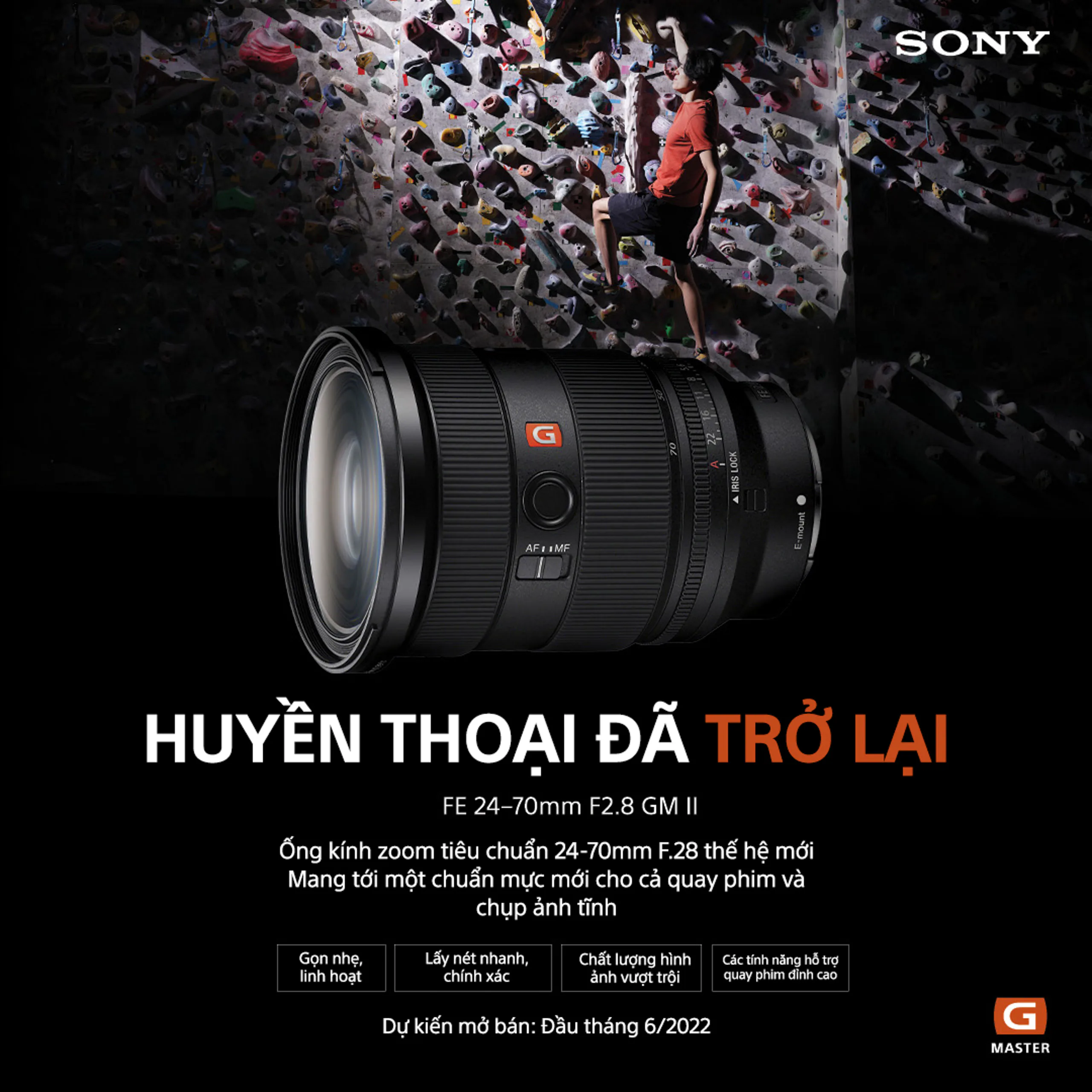 Sony ra mắt FE 24-70mm F2.8 GM II - Ống kính Zoom tiêu chuẩn khẩu độ F2.8 nhỏ và nhẹ nhất thế giới