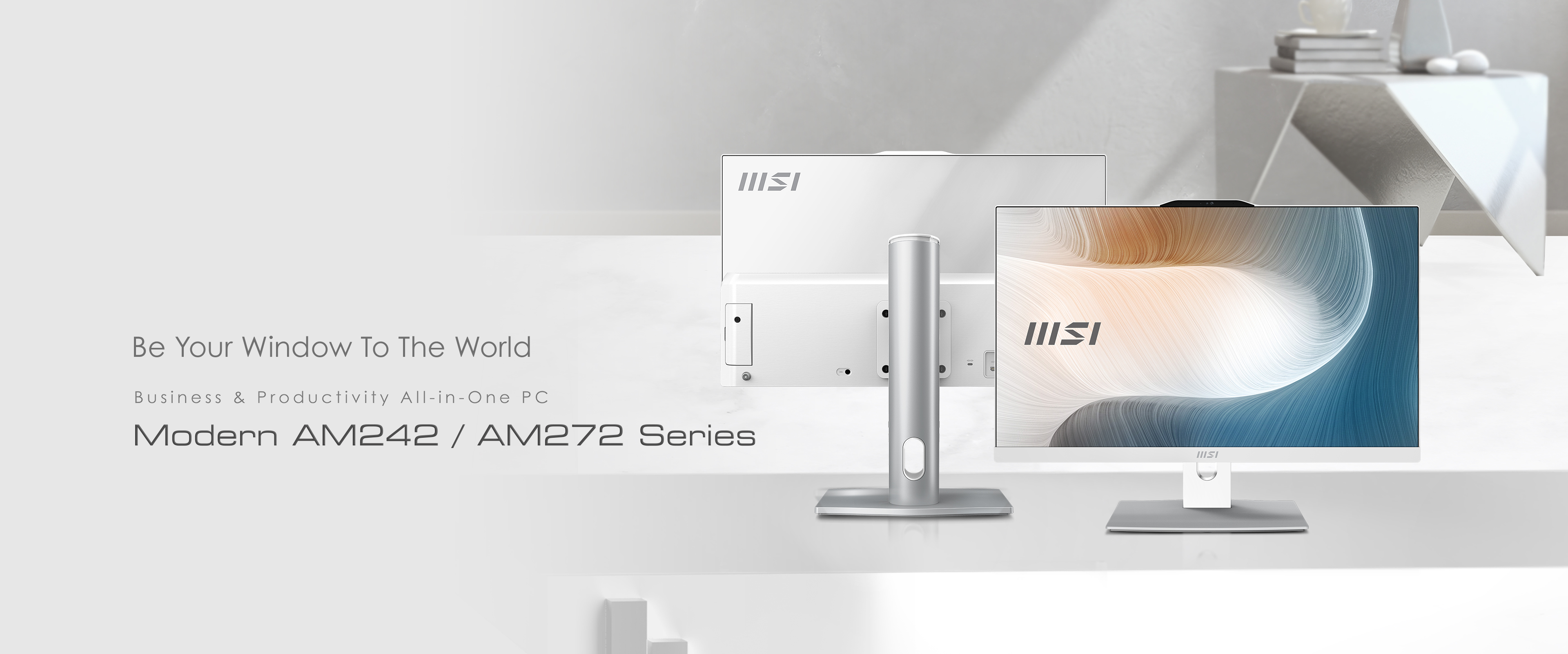 MSI ra mắt PC AIO Modern AM242 & AM272 Series cùng dòng màn hình Modern MD272 Series