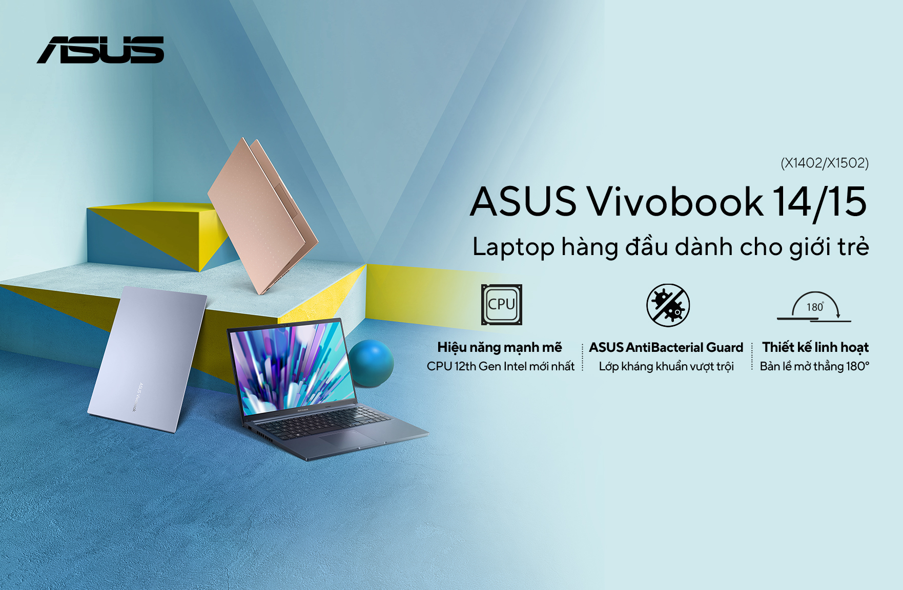 ASUS ra mắt dòng Vivobook 14/15 với vi xử lý Intel thế hệ thứ 12
