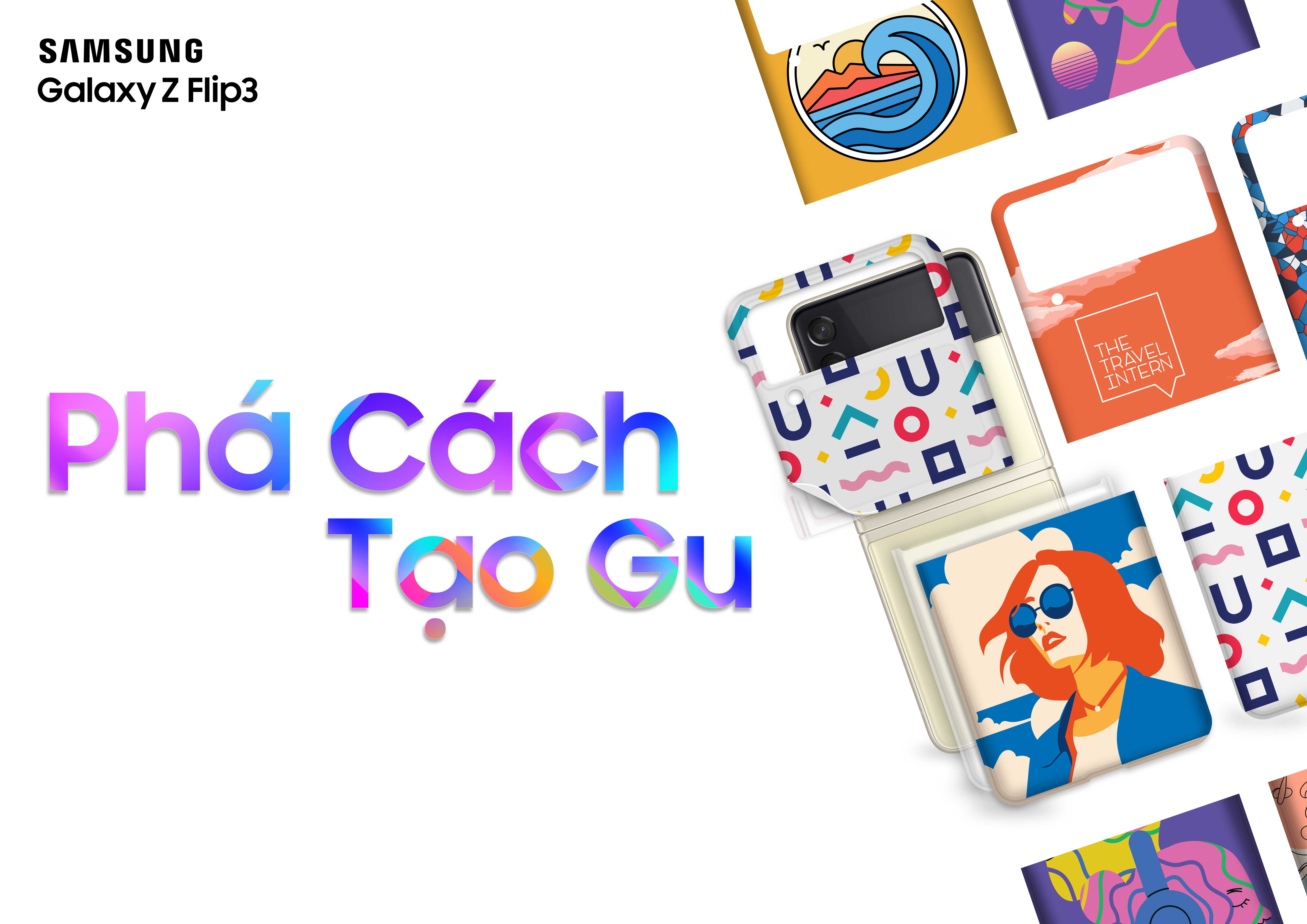 Samsung mở dịch vụ thiết kế phong cách riêng cho người dùng Galaxy Z Flip3