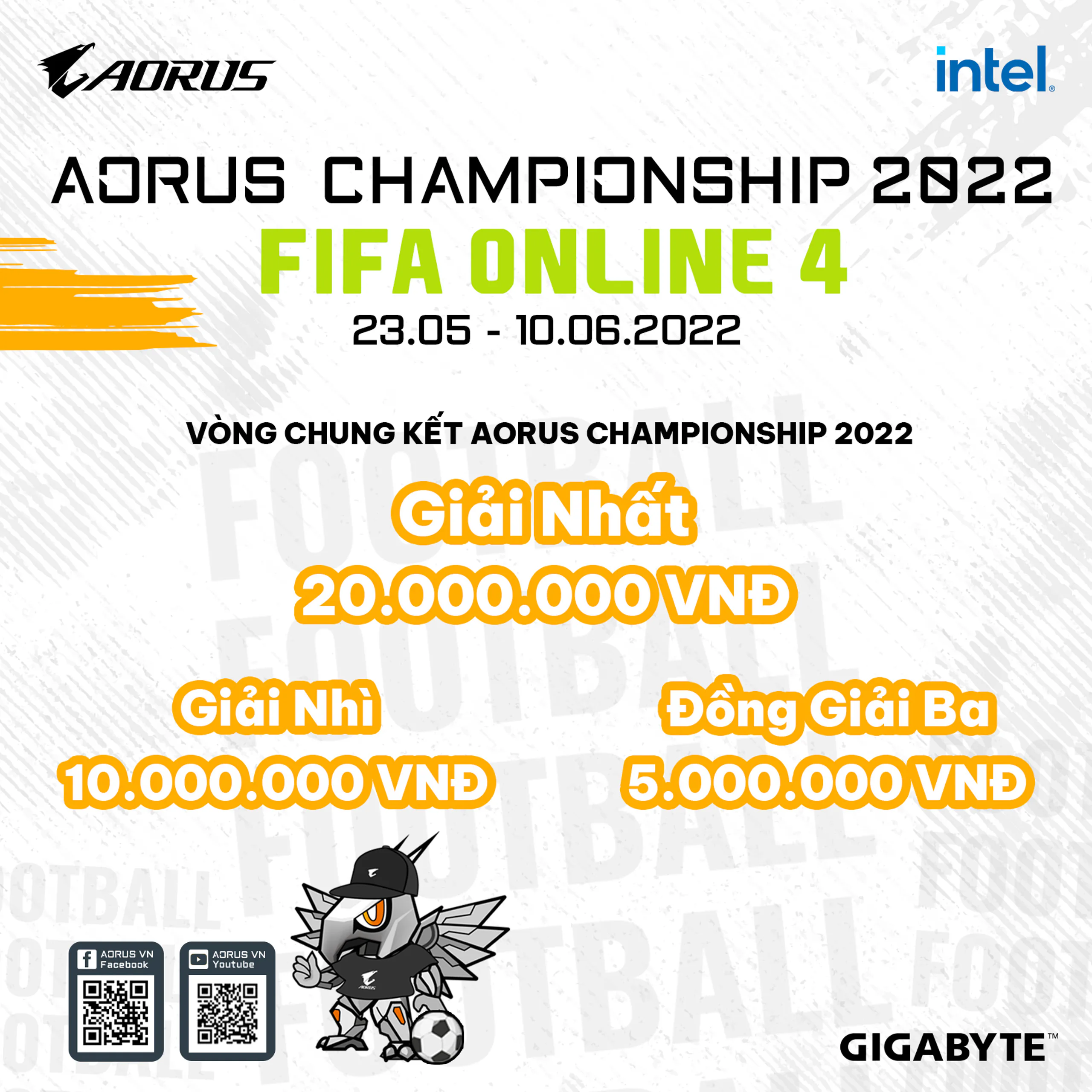 AORUS Championship 2022 FIFA Online 4 - Giải đấu siêu khủng cho Fan bóng đá