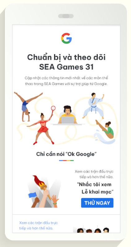 Google ra mắt thêm nhiều tính năng sản phẩm mới phục vụ SEA Games 31