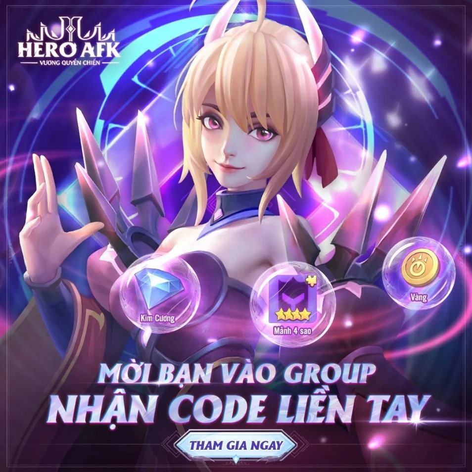 “Chiều” game thủ như Hero AFK: Vương Quyền Chiến – Chưa ra mắt đã tặng “ngập” quà