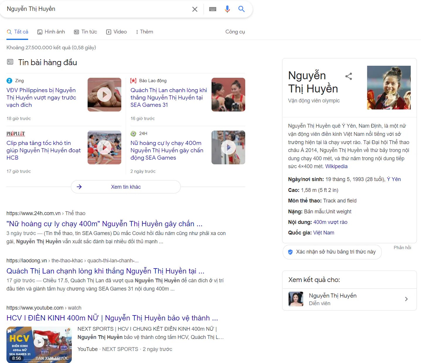 Người Việt tìm kiếm gì về SEA Games 31?