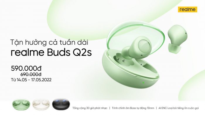 realme giới thiệu realme 9 và tai nghe thông minh Buds Q2S tại Việt Nam: Combo chào hè hiệu suất đang có ưu đãi lớn trong tháng 5