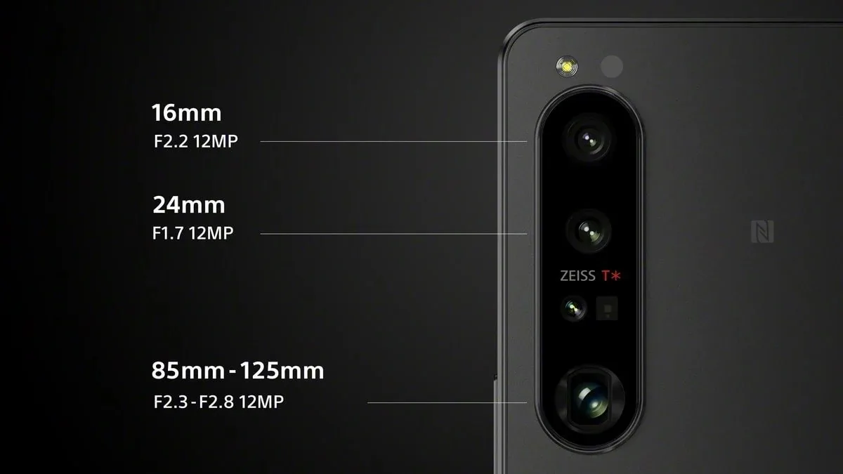 Sony ra mắt Xperia 1 IV với khả năng zoom xa quang học toàn dải từ 85-125mm