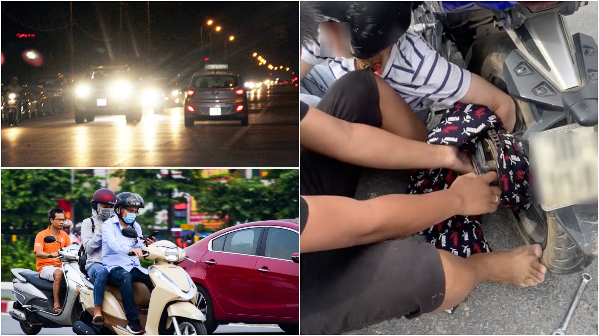Những thói quen rất nguy hiểm khi đi xe máy