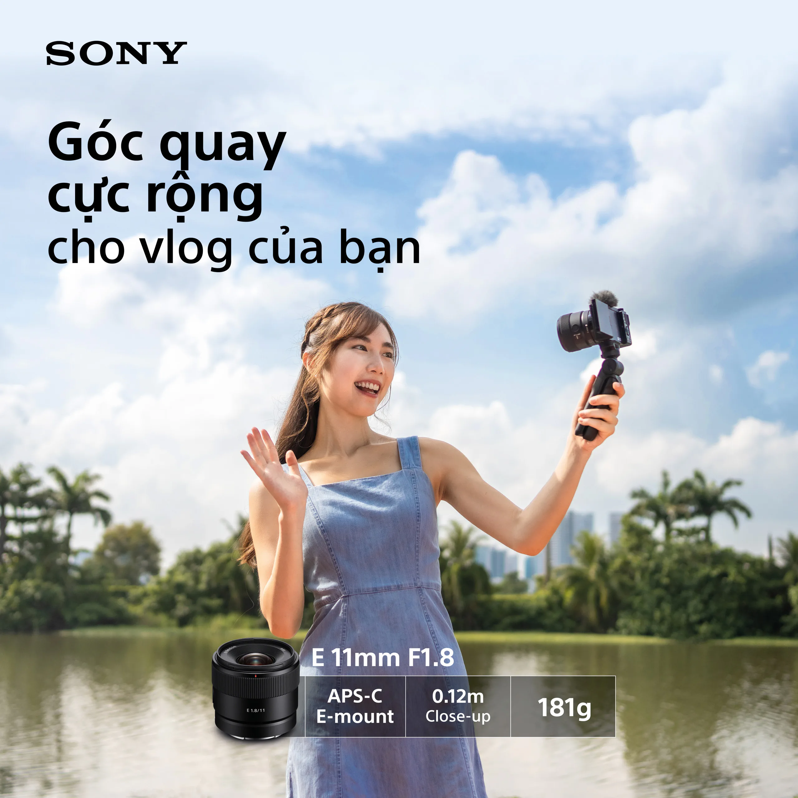 Sony ra mắt bộ ba ống kính góc rộng ngàm E cho máy ảnh APS-C: PZ 10-20mm F4 G, E 15mm F1.4 G và E 11mm F1.8