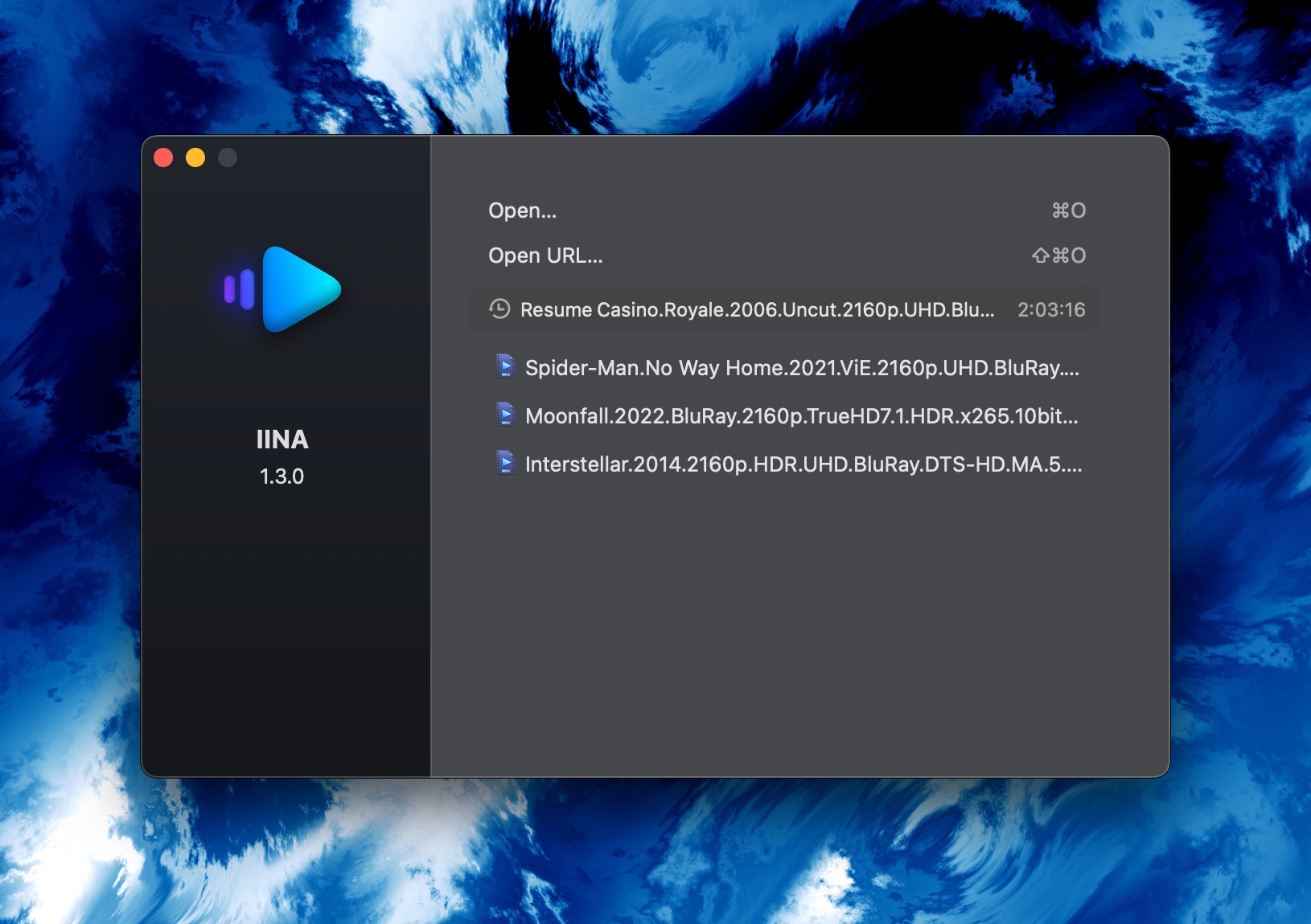 IINA, phần mềm xem phim HDR tốt nhất cho MacBook Pro 14/16-inch