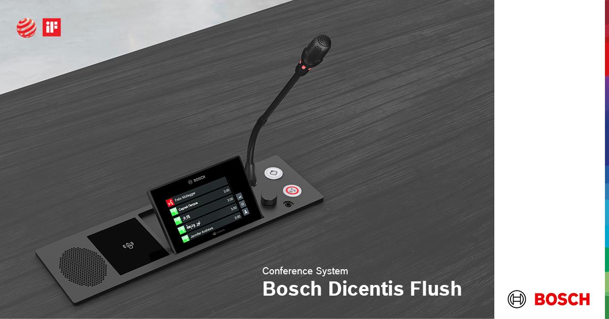 Hệ thống hội nghị DICENTIS Flush vinh dự nhận về hai giải thưởng thiết kế từ Red Dot và iF năm 2022