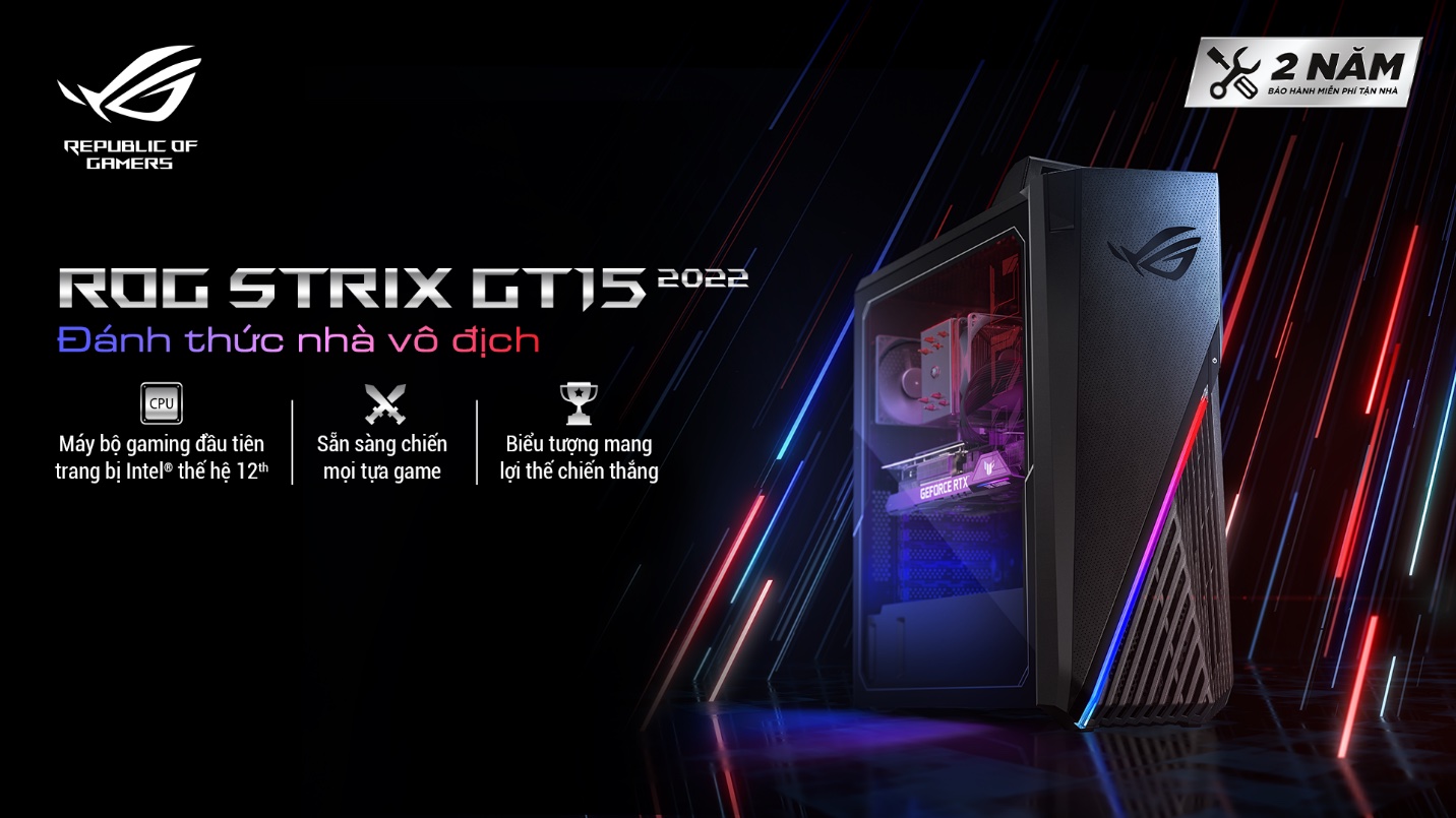 ROG giới thiệu máy bộ gaming ROG Strix GT15 2022, bổ sung thêm lựa chọn tầm trung cho game thủ