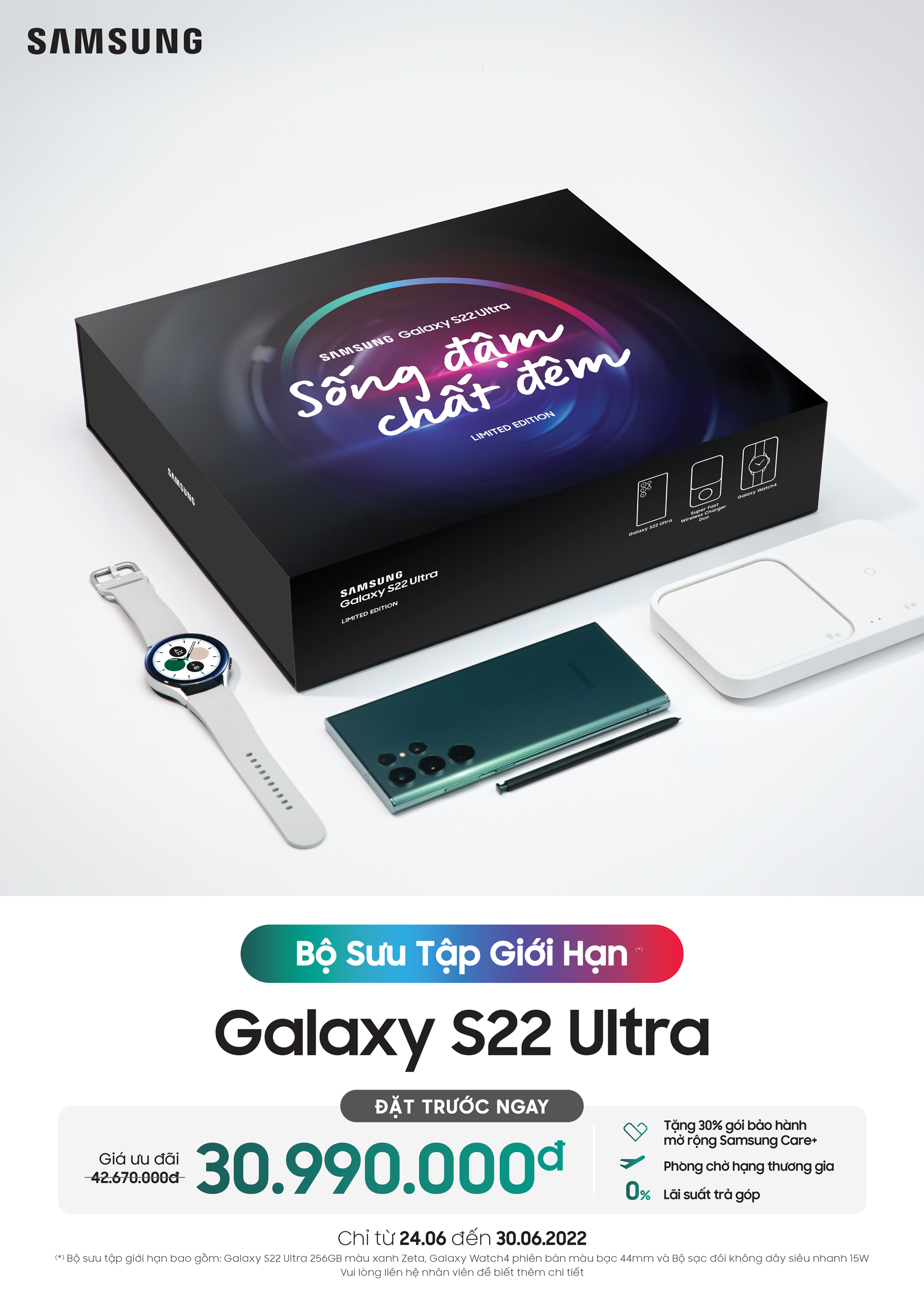 Samsung ra mắt bộ sưu tập Galaxy S22 Ultra “Sống Đậm Chất Đêm” số lượng giới hạn