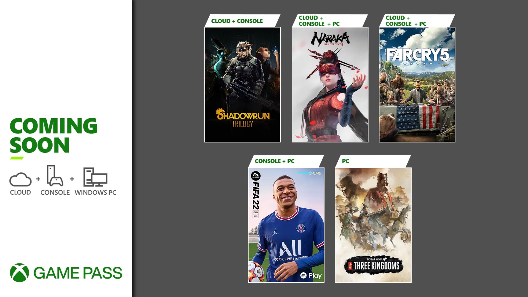 Total War: Three Kingdoms, Naraka: Bladepoint, Far Cry 5 và nhiều tựa game hấp dẫn khác sắp có mặt trên Xbox Game Pass