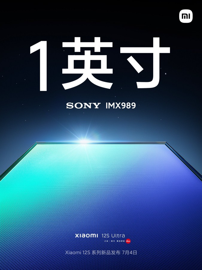 Xiaomi 12S Ultra sẽ được trang bị cảm biến ảnh 1-inch Sony IMX989