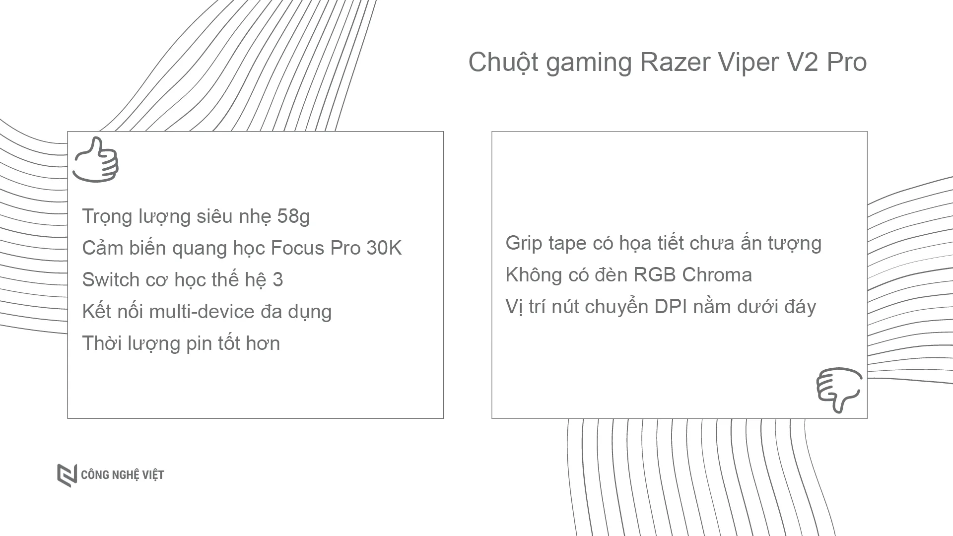 Đánh giá chuột gaming Razer Viper V2 Pro - Lựa chọn không thể phù hợp hơn cho game thủ esports