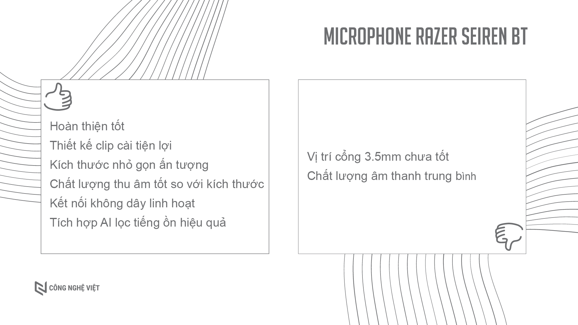 Đánh giá microphone Razer Seiren BT - Lựa chọn microphone stream nhỏ gọn và không dây tiện lợi
