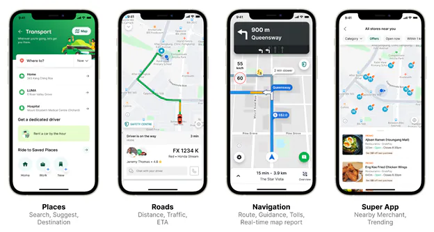 Grab sẽ hoàn toàn sử dụng công nghệ bản đồ riêng vào Quý III năm 2022