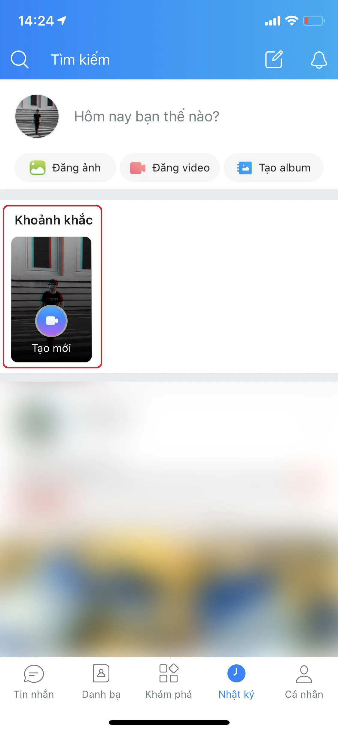 Hướng dẫn tạo và xem lại các khoảnh khắc trên Zalo