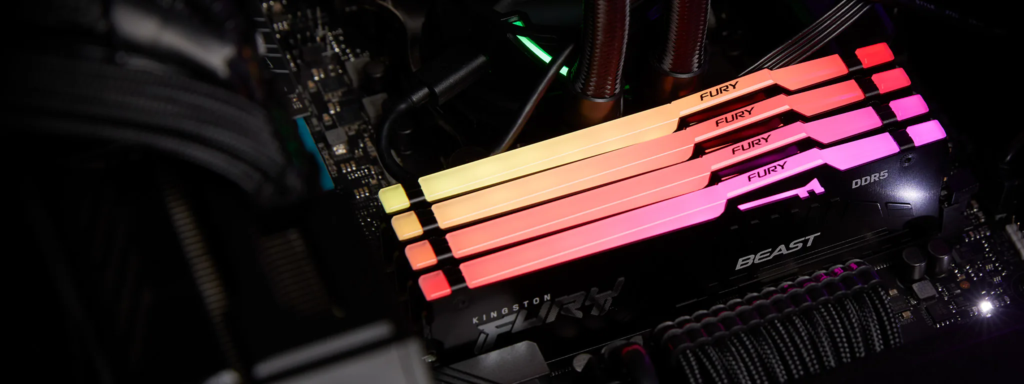 Kingston FURY Beast DDR5 RGB ra mắt, đèn RGB, tự động ép xung Plug N Play