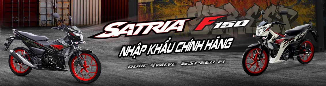 Suzuki Satria F150 2022 ra mắt với 2 phiên bản màu, đồng giá 52.99 triệu đồng