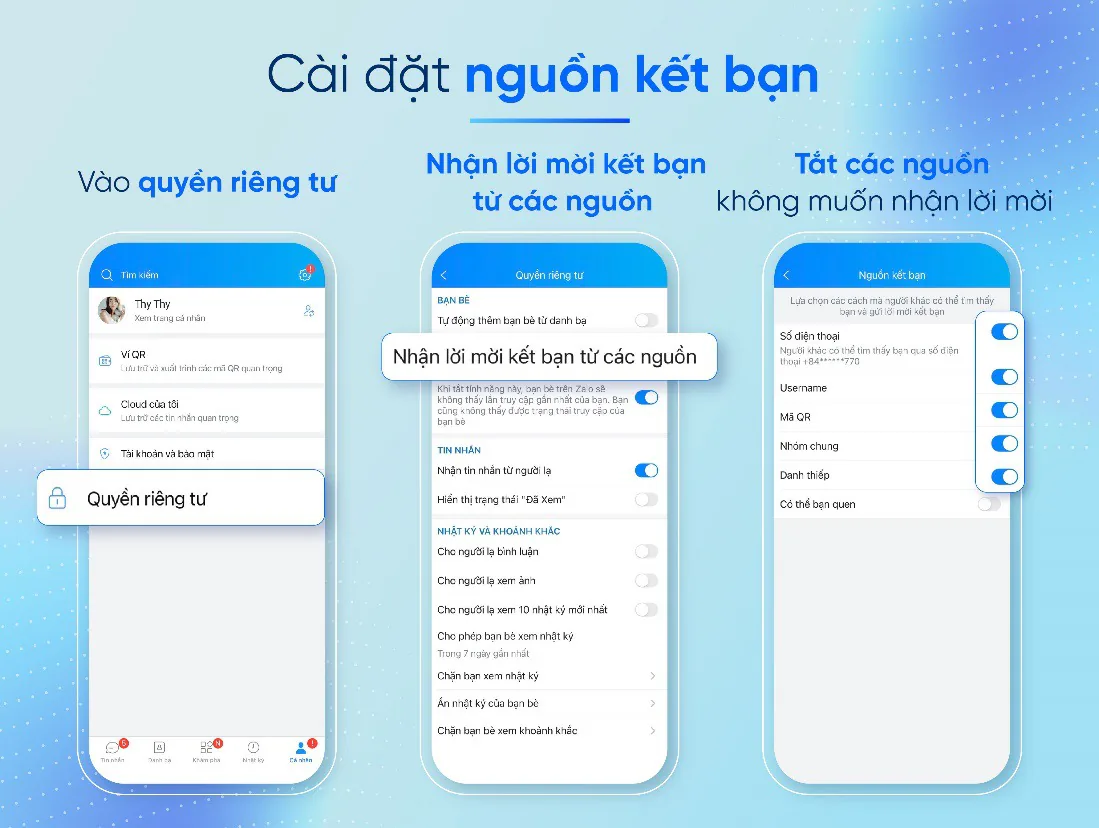 Hướng dẫn cài đặt bảo mật đúng cách cho tài khoản zalo của bạn