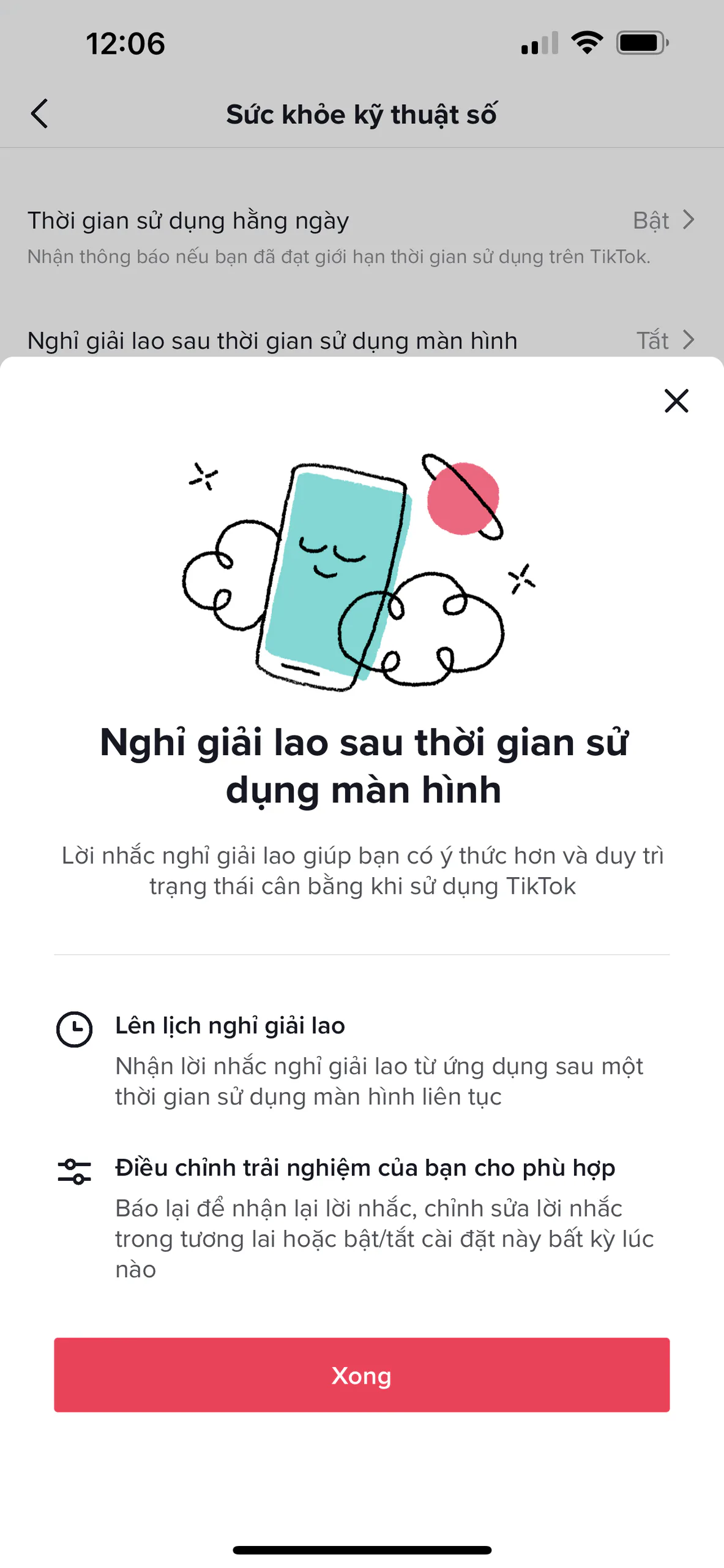 TikTok giới thiệu tính năng nhắc nhở người dùng nghỉ giải lao khi dùng ứng dụng