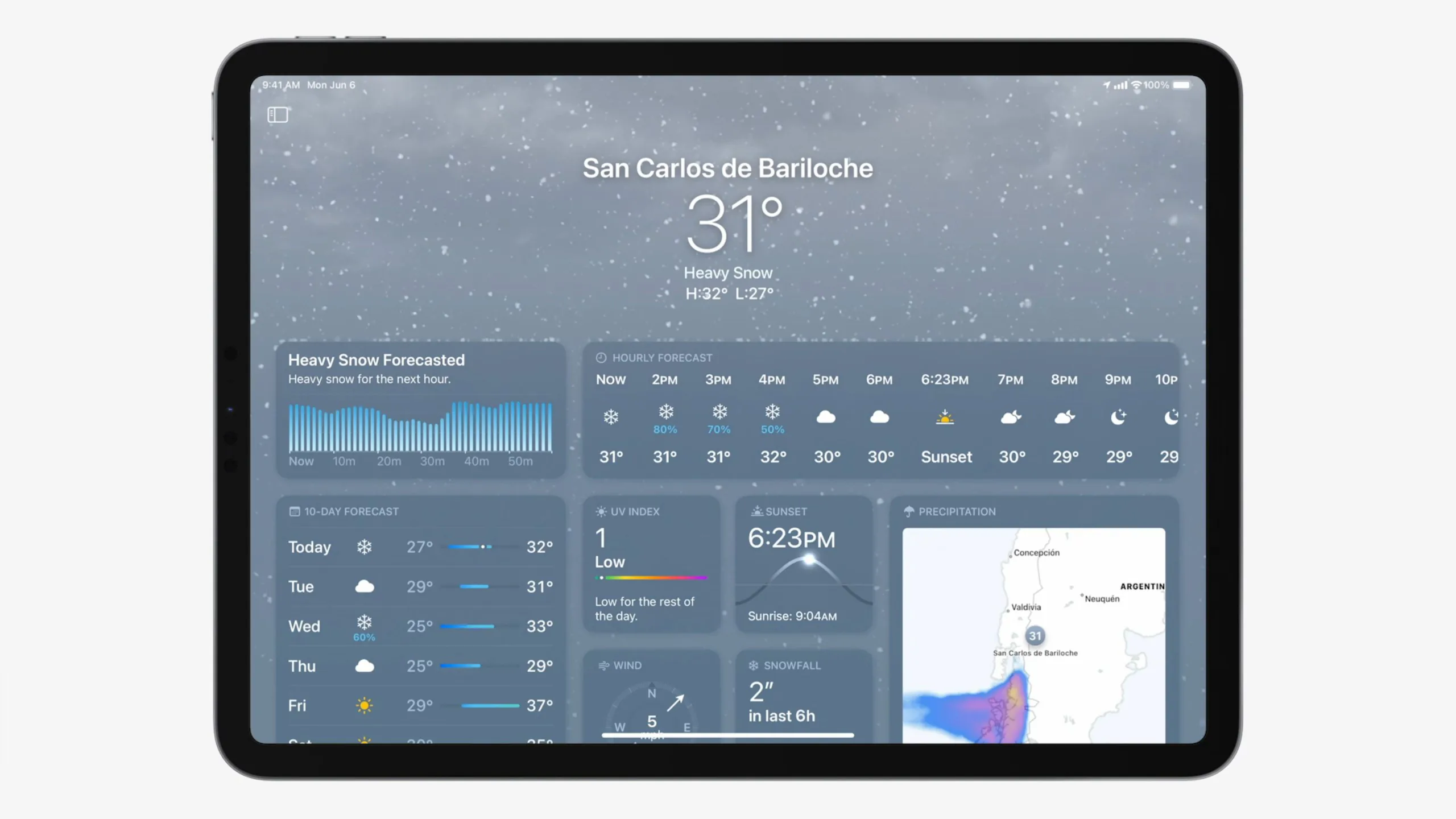 Ứng dụng Weather chính chủ cuối cùng đã có trên iPad sau 12 năm