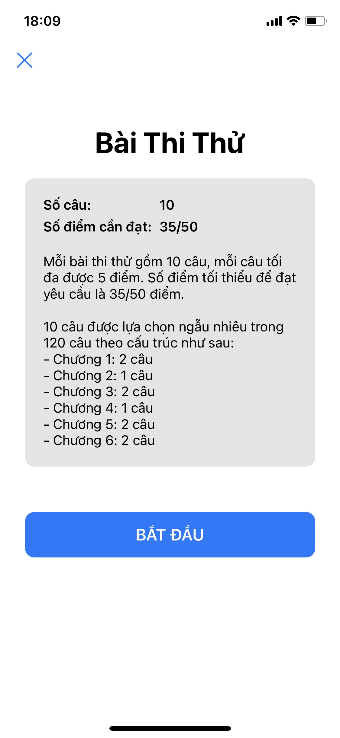 Hướng dẫn thi thử 120 câu mô phỏng GPLX B2 bằng điện thoại