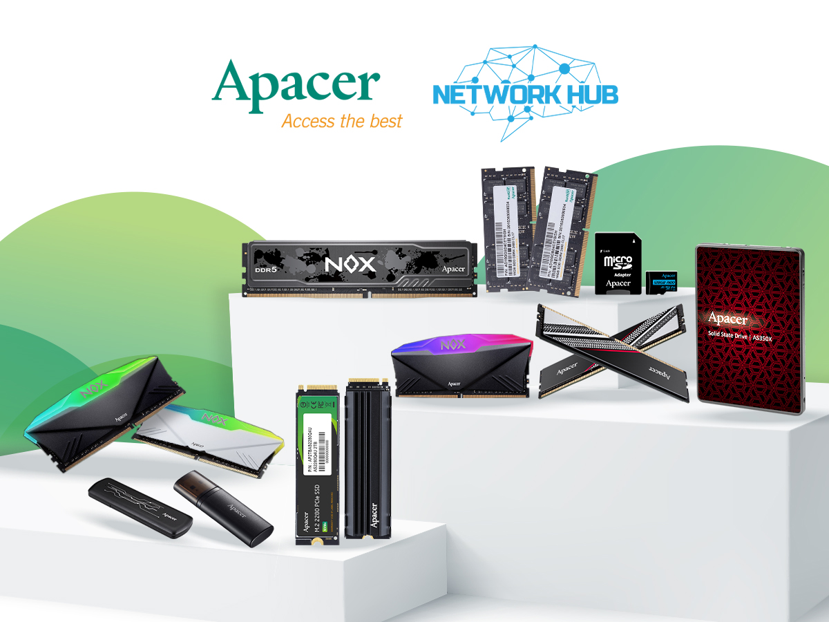 Network Hub chính thức trở thành nhà phân phối của thương hiệu Apacer tại Việt Nam