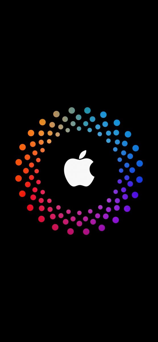 Hình nền iPhone đẹp và rực rỡ chủ đề về logo đăng nhập Apple ID