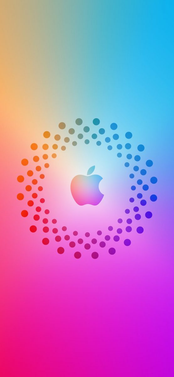 Hình nền iPhone đẹp và rực rỡ chủ đề về logo đăng nhập Apple ID
