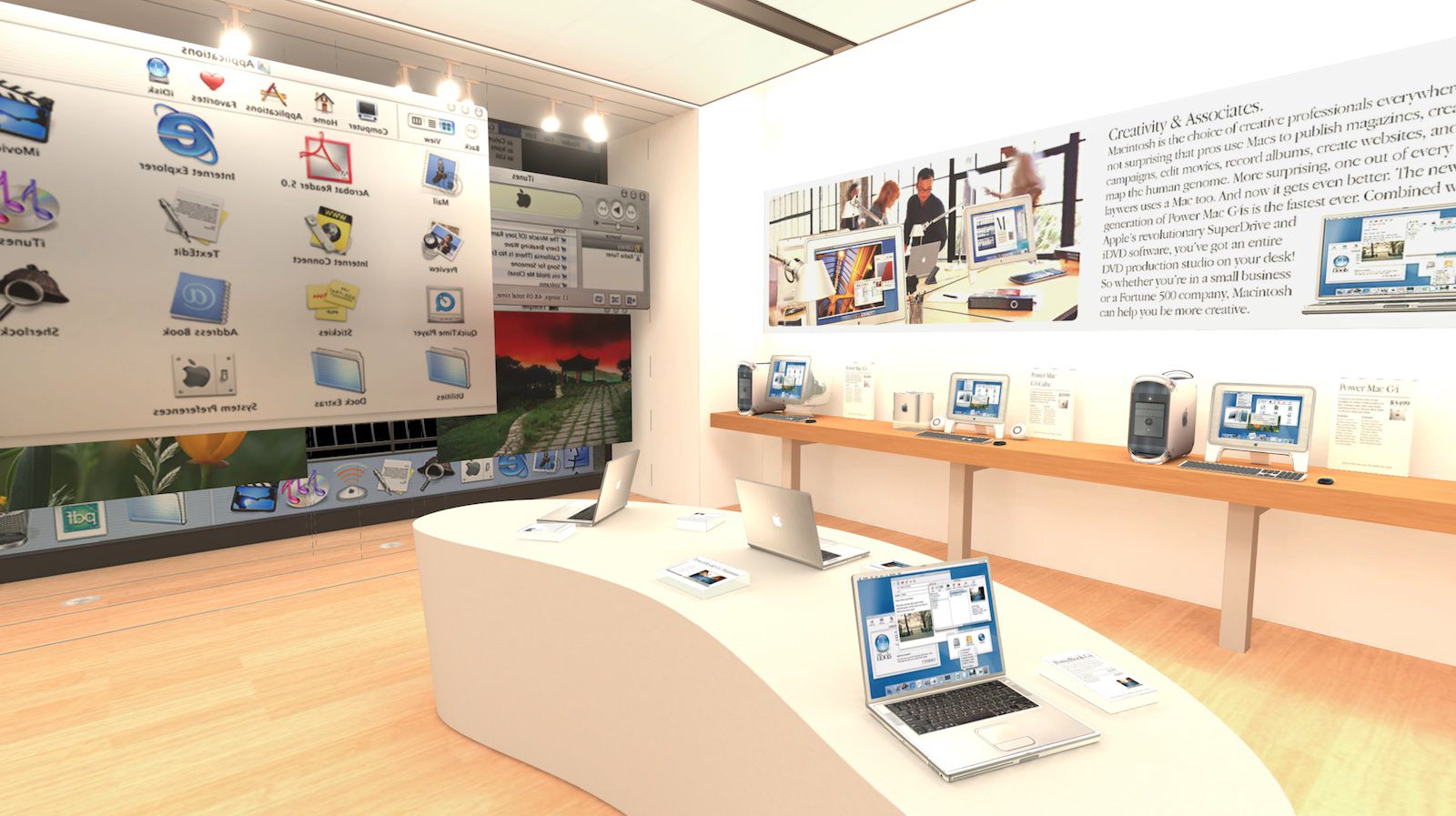 Ghé thăm cửa hàng Apple Store đầu tiên thông qua hình ảnh 3D từ ứng dụng Mac mới