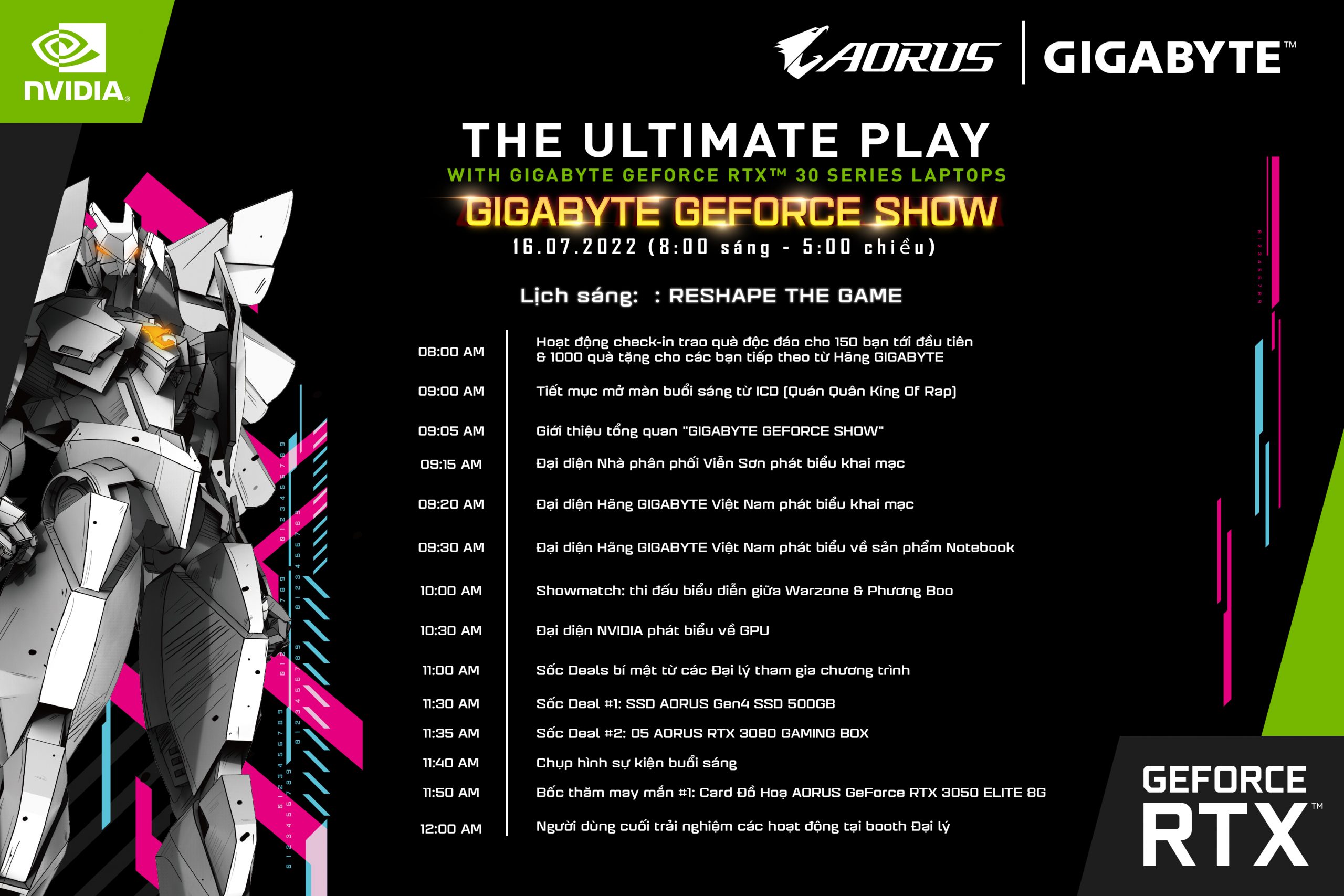 Một vòng Offline Event siêu khủng “GIGABYTE Geforce Show” tại TP. HCM